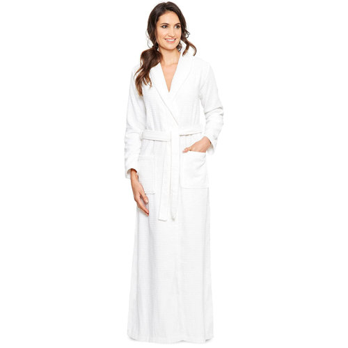 Arsuite 100 Cotton Terry Cloth Ankle Bathrobe with Pockets & Reviews
